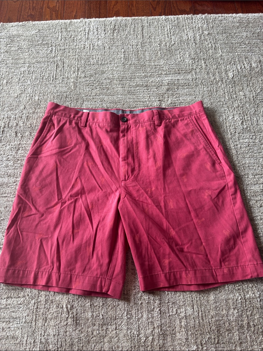 Men's salmon/pink Cotton Shorts